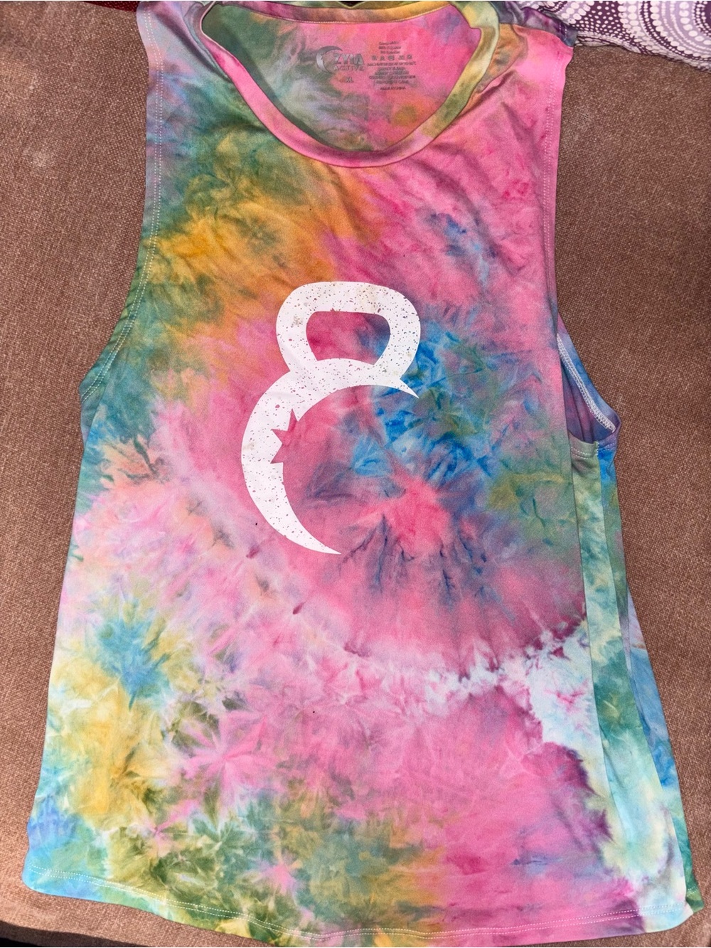ZYIA Active Multicolor Tie-Dye Tank Top